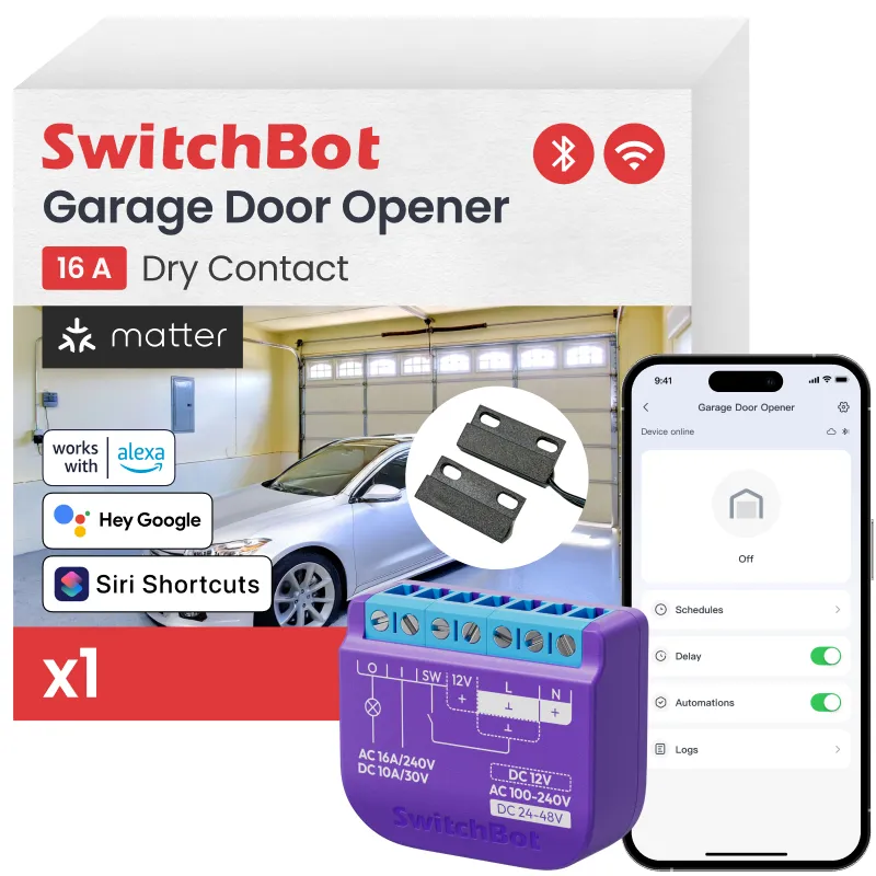 SwitchBot smart garage door opener device