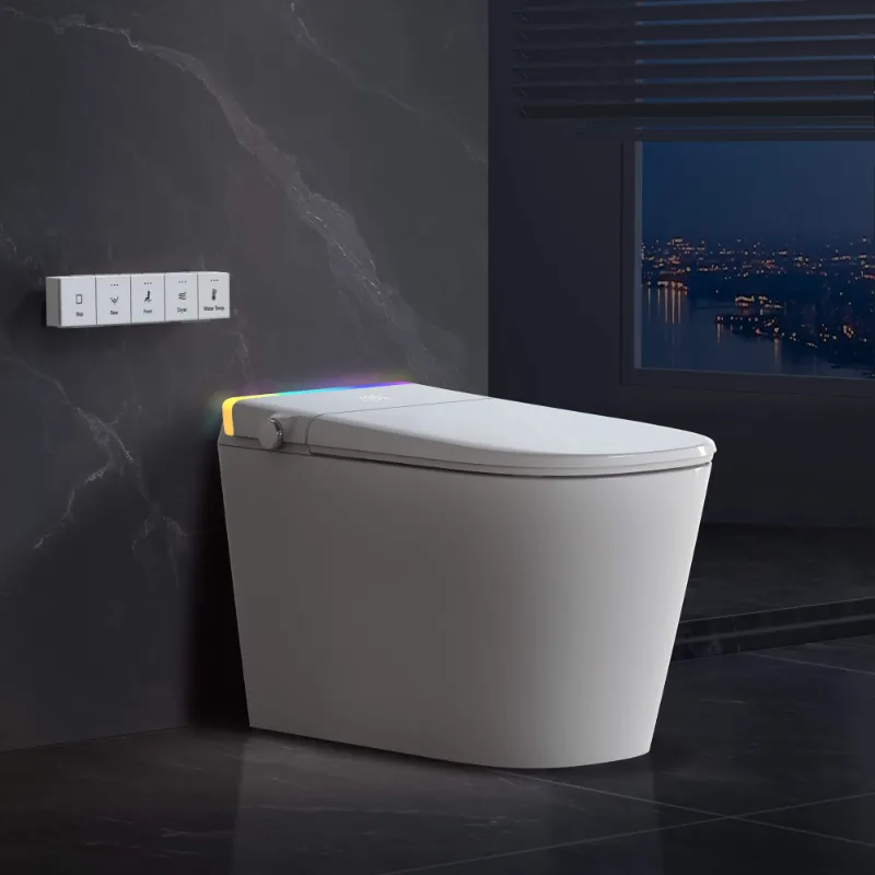 Bazyths smart toilet lineup showcasing high-tech bathroom fixtures