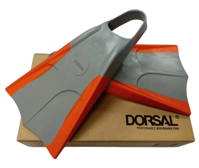 DORSAL body surfing fins for handfree surfing