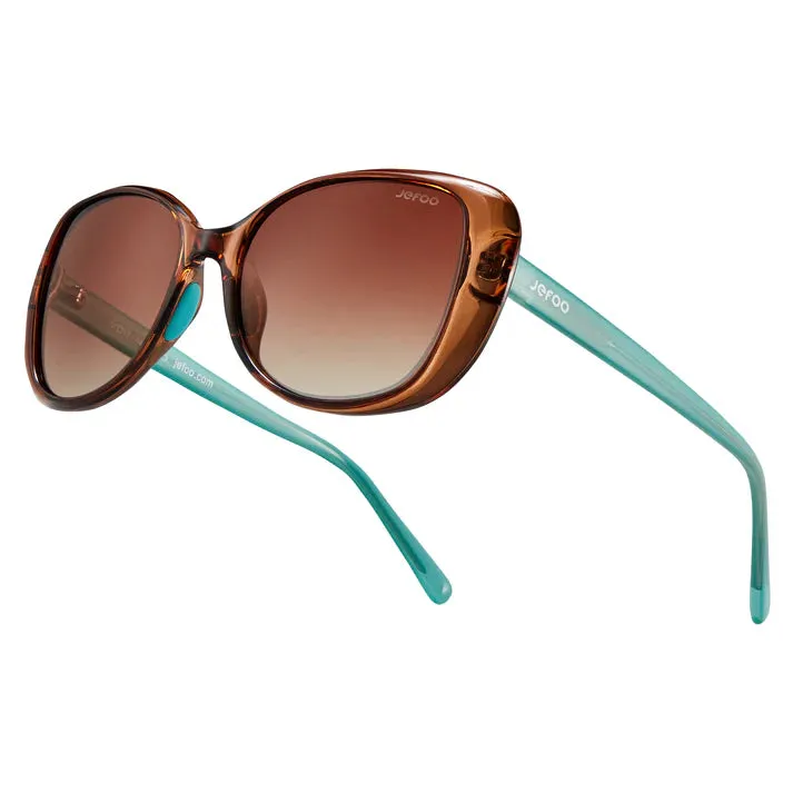 JEFOO gradient sunglasses with ombré lenses