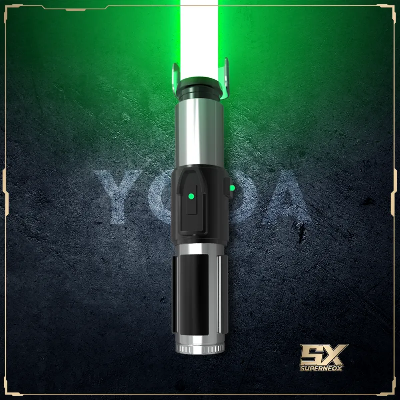 Superneox yoda lightsaber with green blade