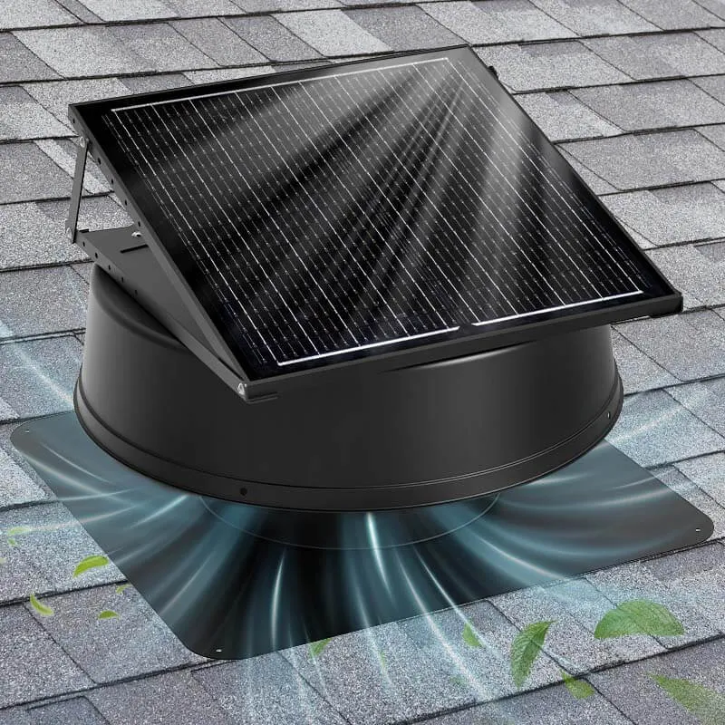 Langy Energy solar attic fan for roof ventilation