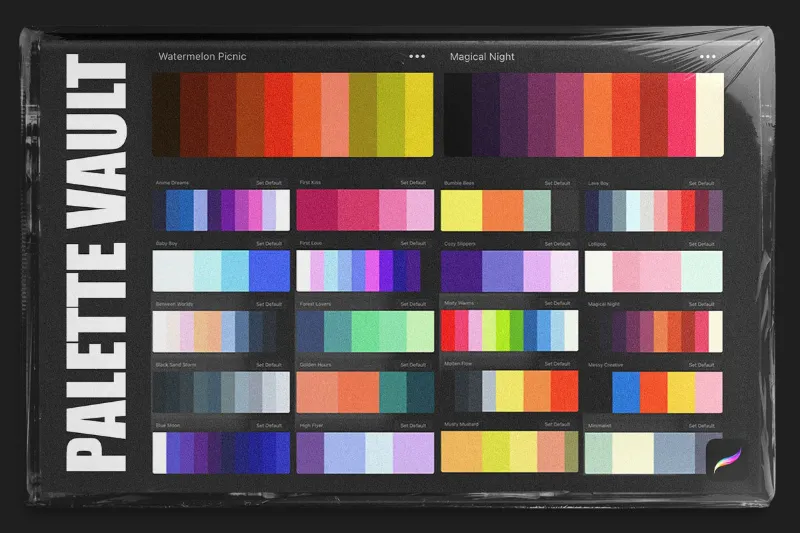 VisualTimmy procreate palettes color swatches