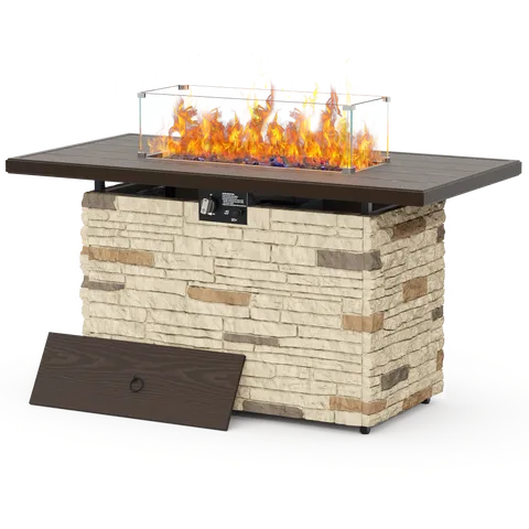 Pizzello lp fire tables for outdoor ambiance