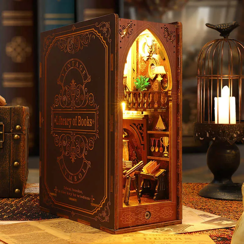 Fifijoy puzzle bookshelf 3D assembly model