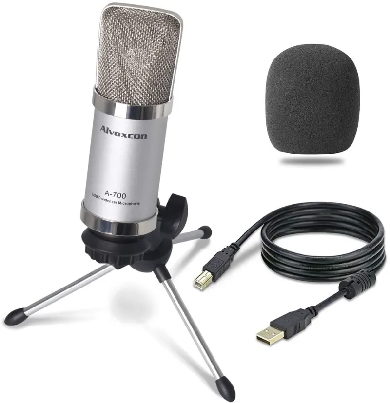 White microphone