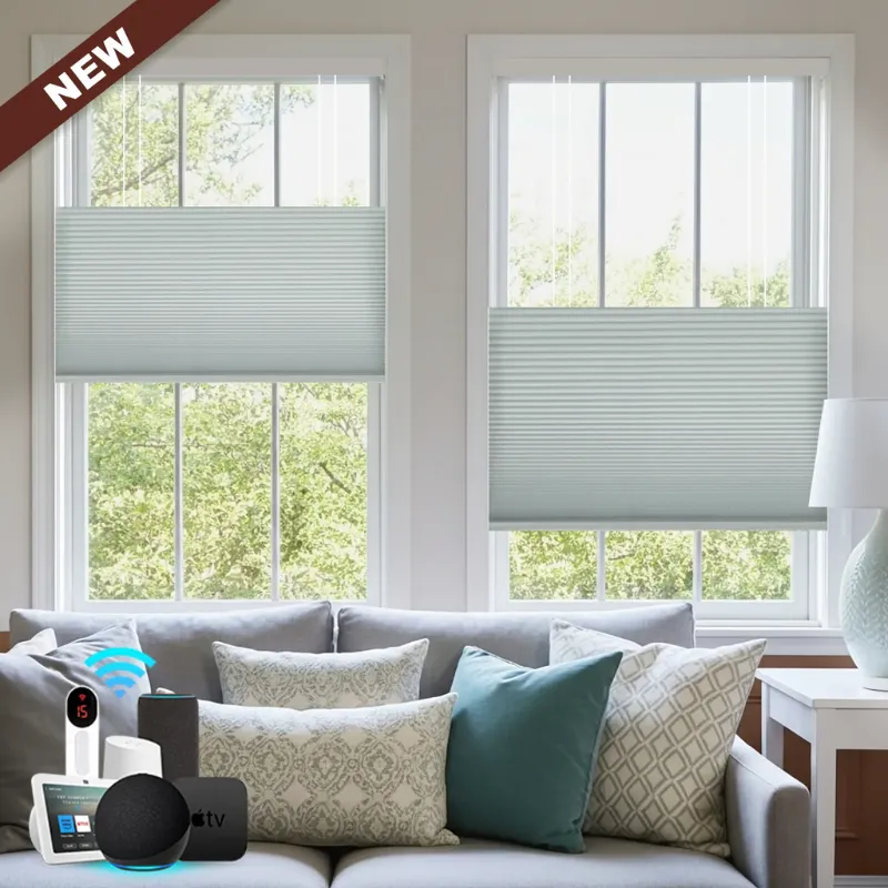 Bringnox top down bottom up window shades with dual adjustment