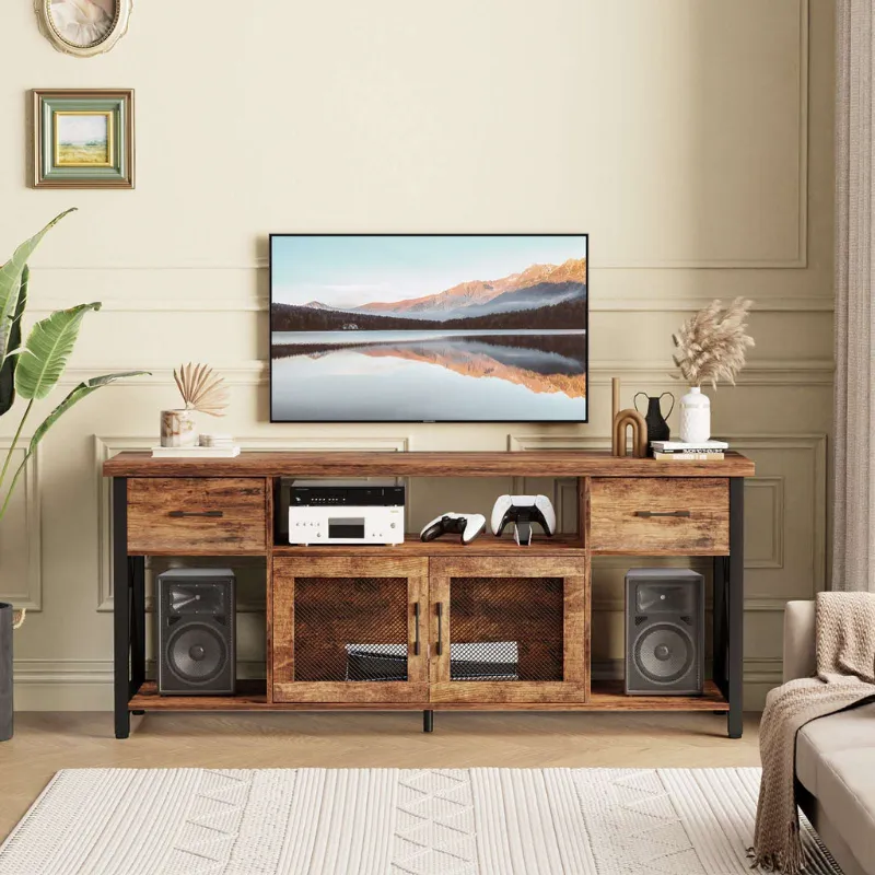Flycity tv stand with fireplace