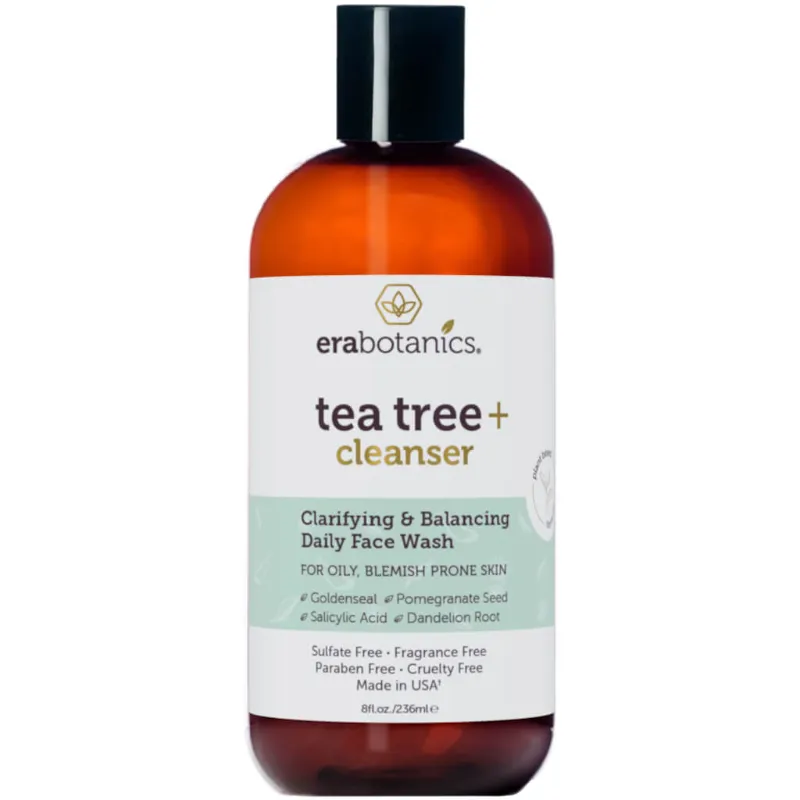 Era Organics tea tree face wash for acne-prone skin