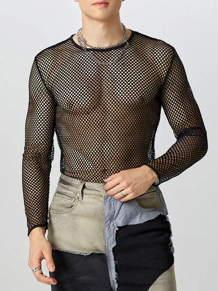 Incerunmen edgy mesh shirt for men