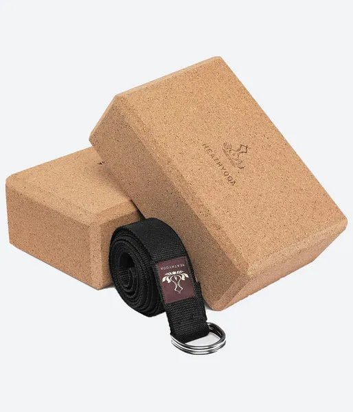 Heathyoga yoga block for support and alignment in poses