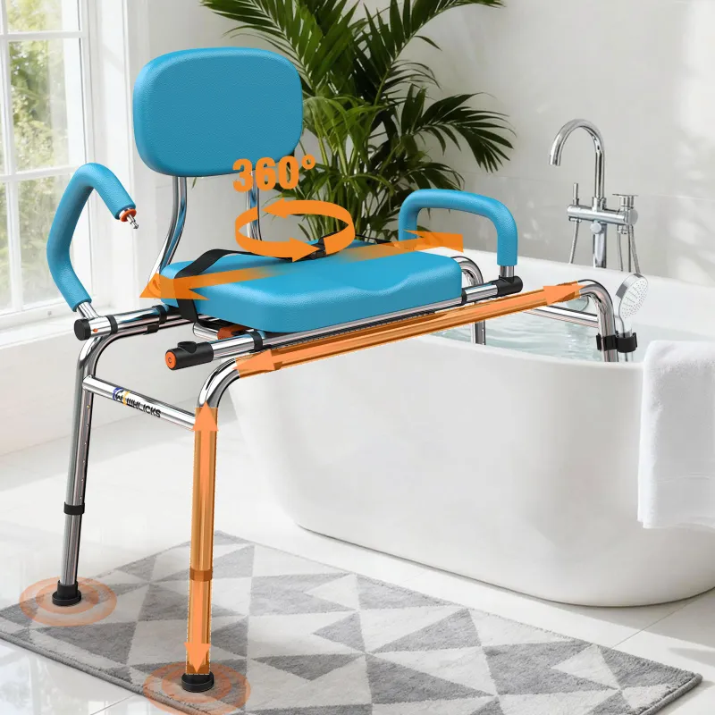 WHLICKS bath chairs for safe seated bathing