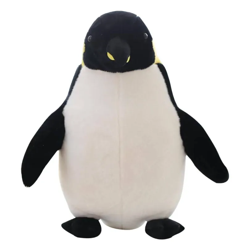 Peluche Kingdom emperor penguin plush with black and white coloring
