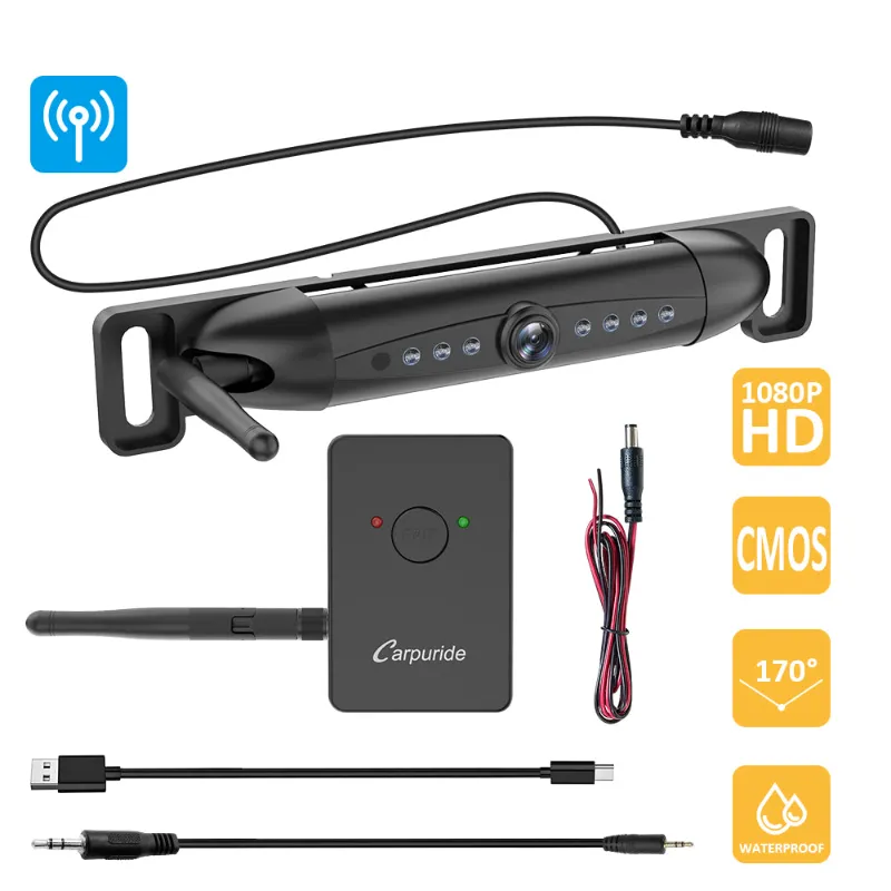 Carpuride wireless rear view camera for car