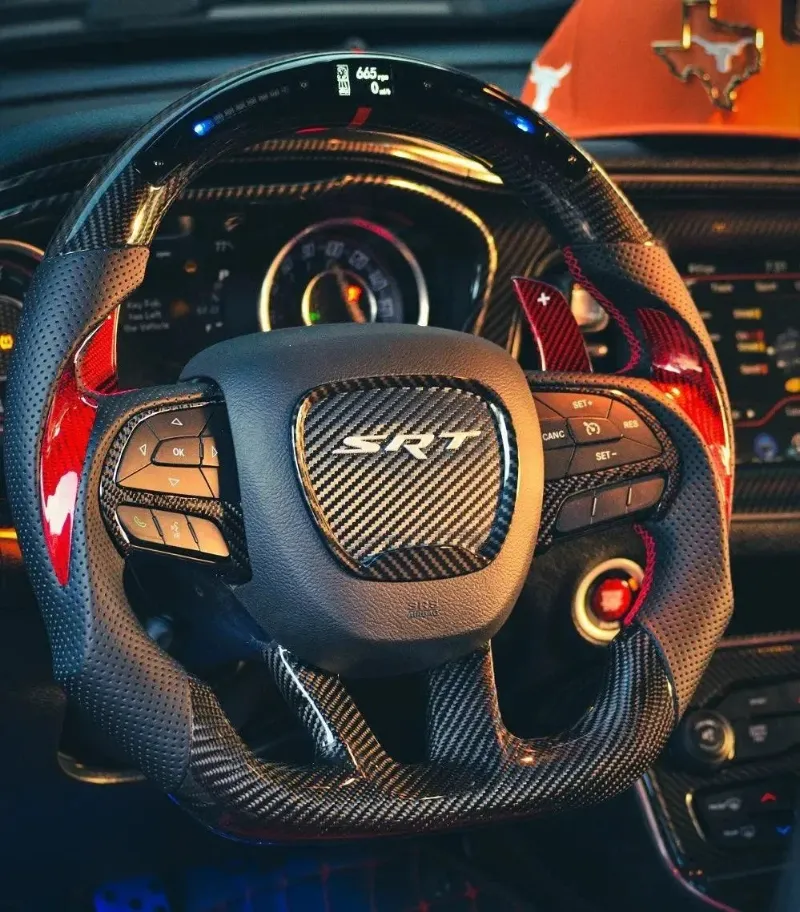 Carbonaddons srt steering wheel