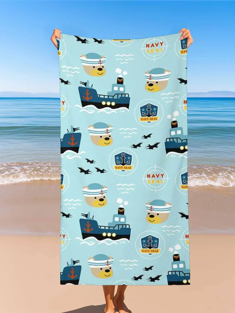 PrintToucan custom beach towels with personalized design