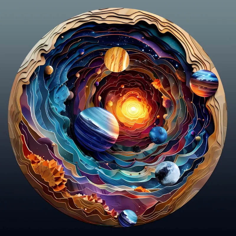 Woodbests puzzle planet spherical jigsaw puzzle