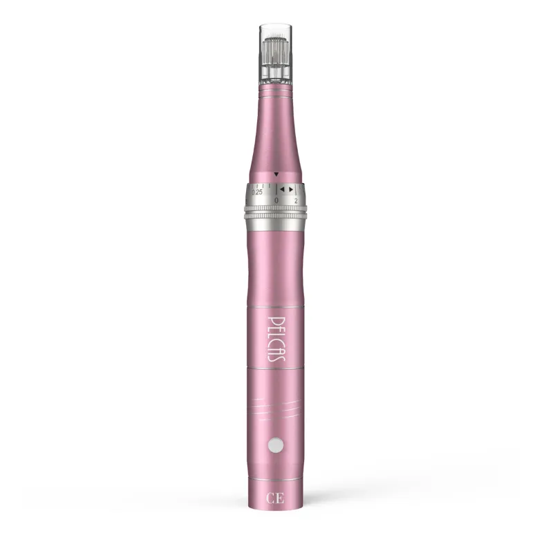 Pelcas microneedling pen at home for skin renewal
