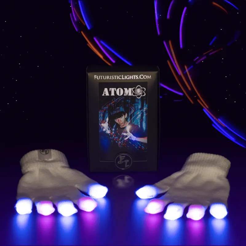 Futuristic Lights gloving gloves LED gloves