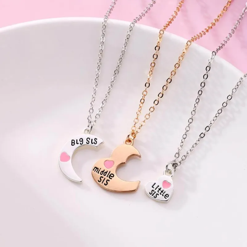WorldnetGifts sister necklaces for 3