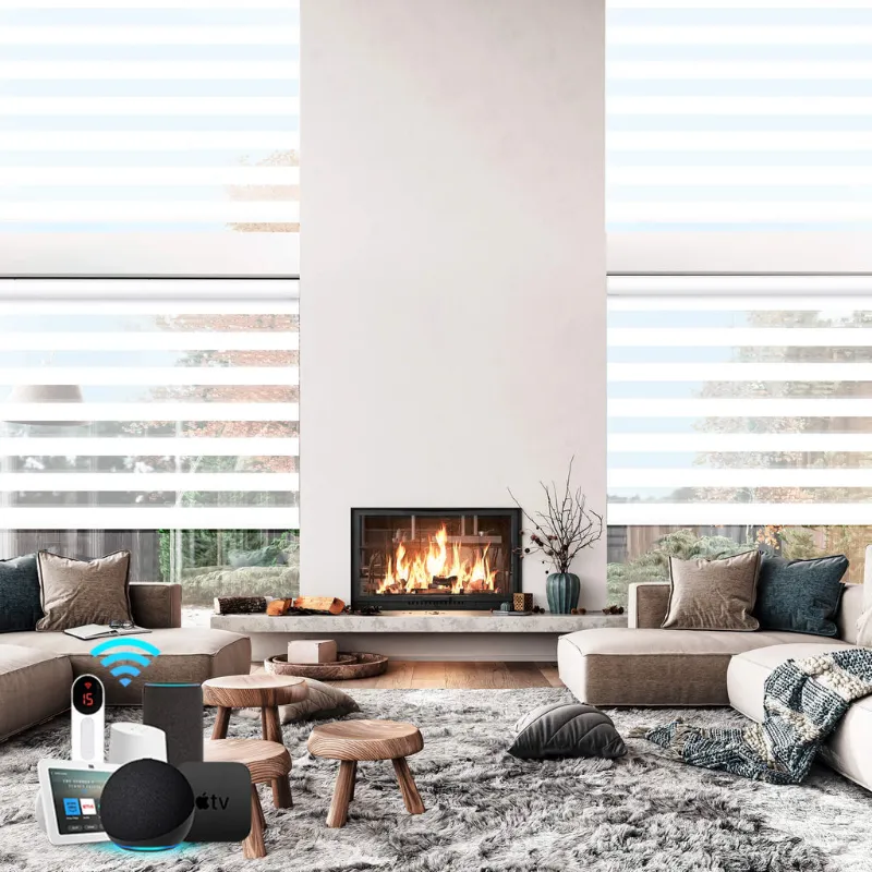 Bringnox motorized blinds with remote control capability
