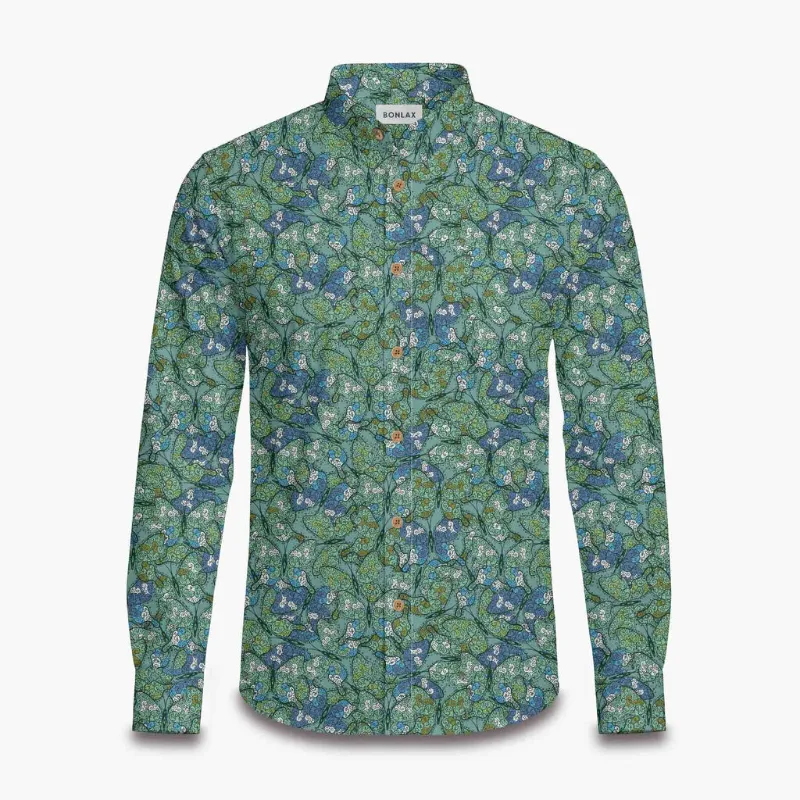 Bonlax mens butterfly shirt