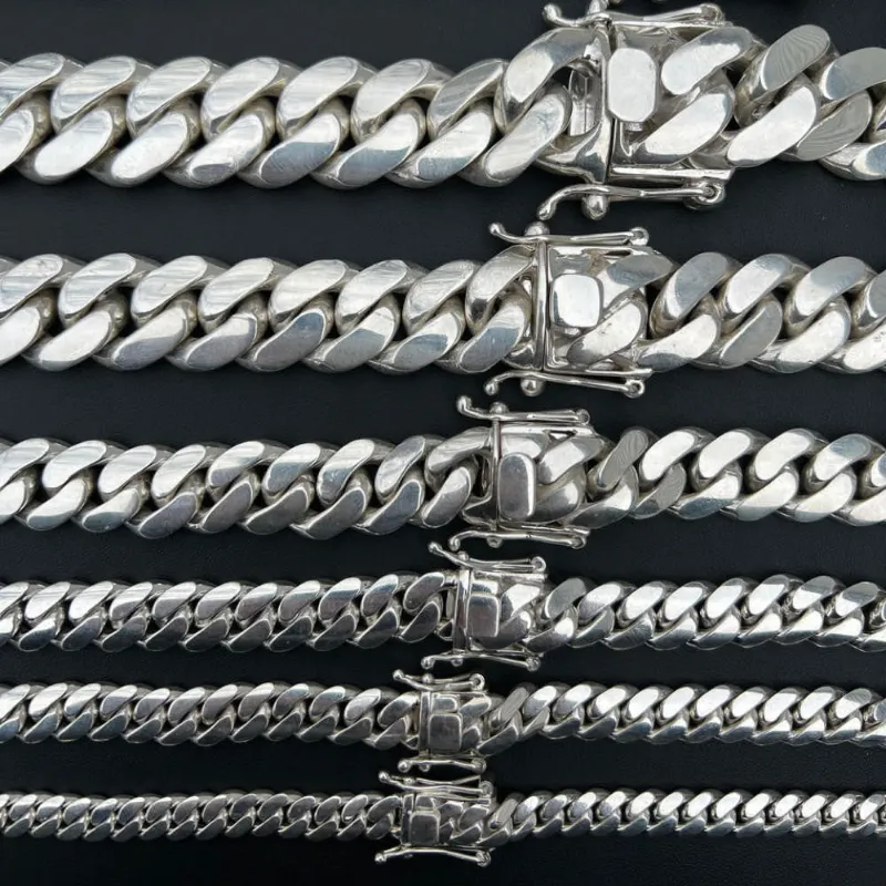 Harlembling silver cuban link chain