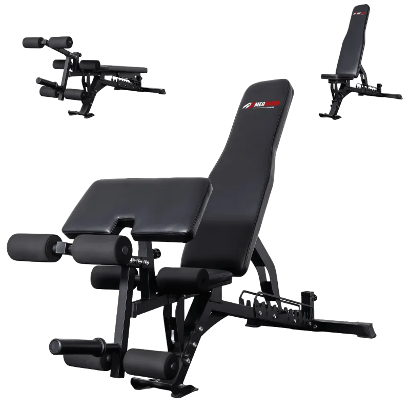 Megastar Fitness exercise bench with preacher curl attachment