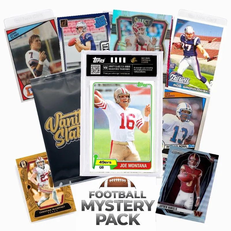 Vanity Slabs NFL trading cards featuring professional football players