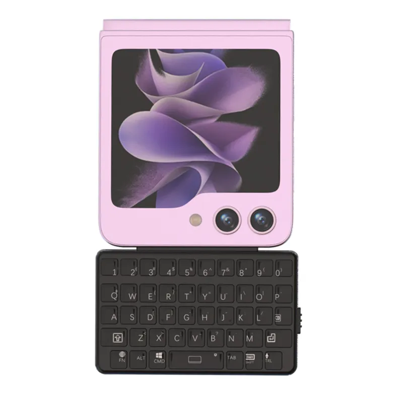 EXknight Samsung Z Flip keyboard case with built-in physical keys