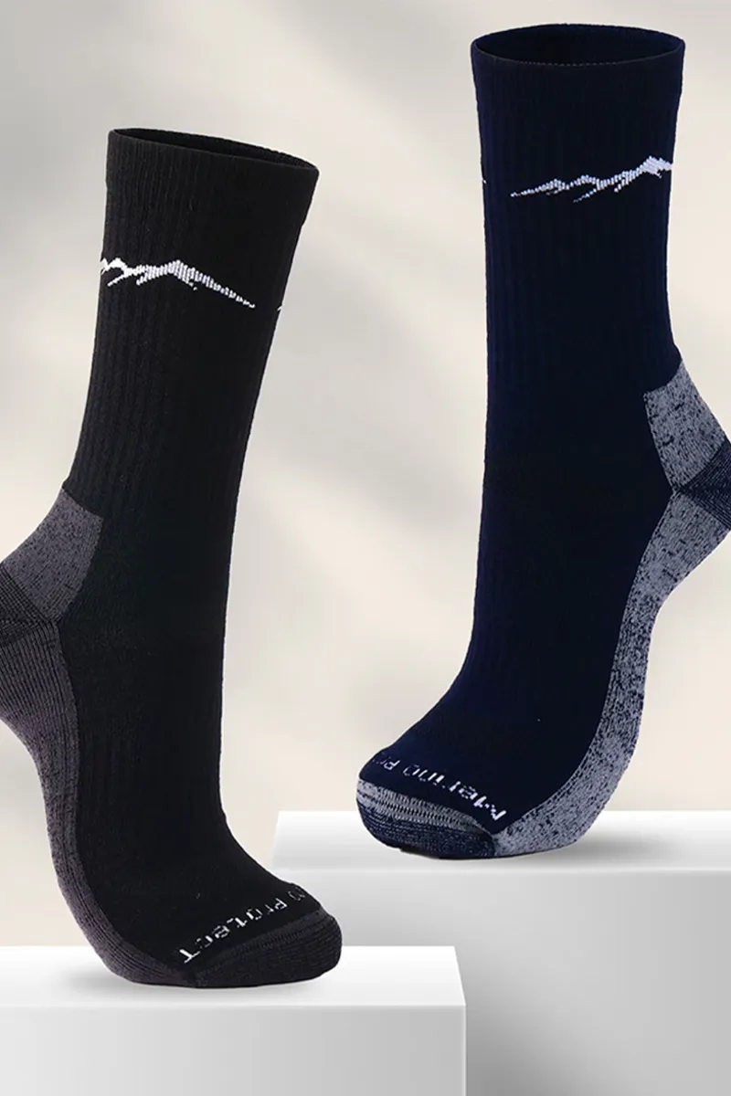 RexingSports wool crew socks, a pair of thick knit crew-length socks