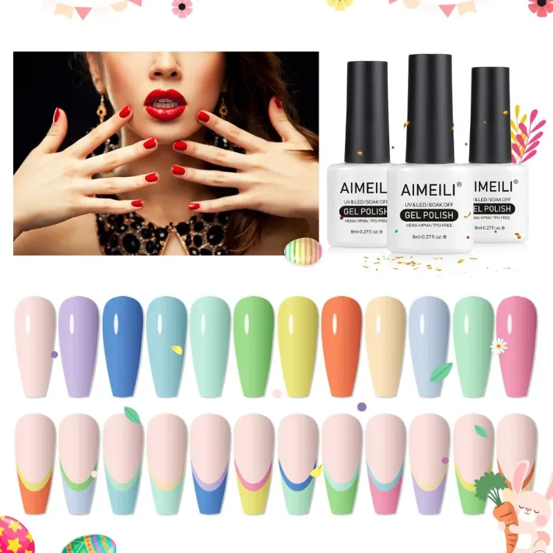 Aimeili Gel Polish spring nail colors collection