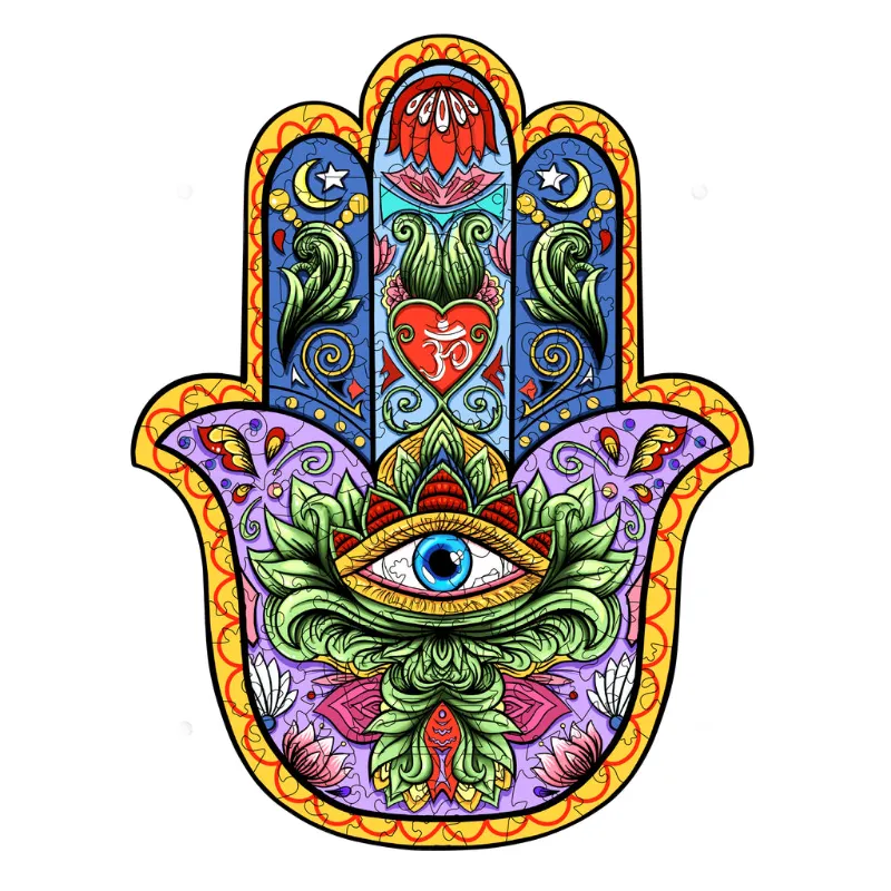 Woodbests hand of fatima decorative wall piece