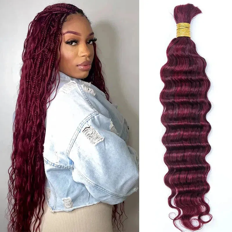 Eayon hair 99j burgundy red hair extensions