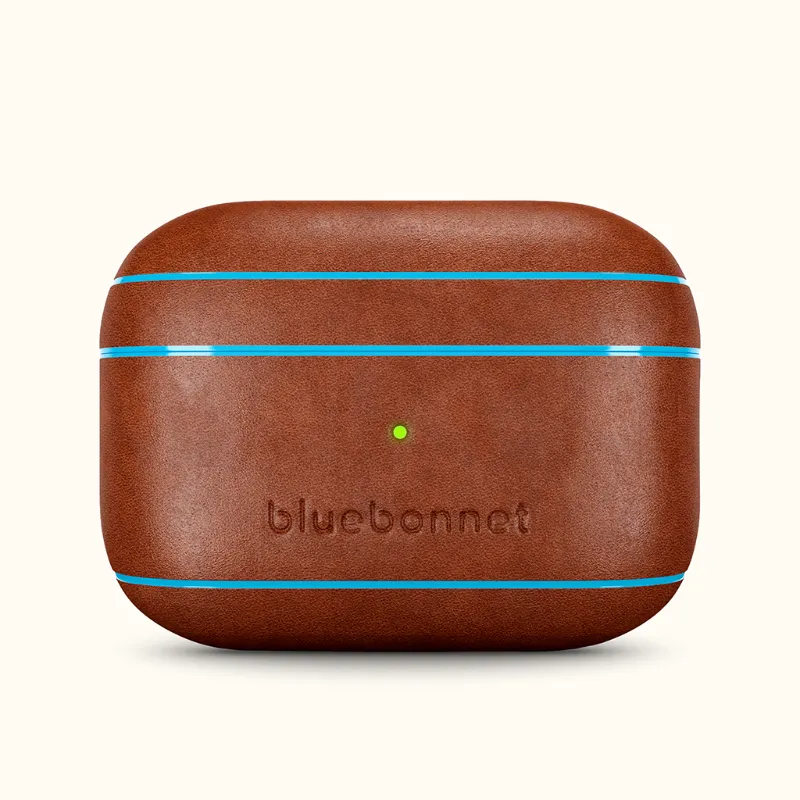 Bluebonnet Case Leather AirPods Case
