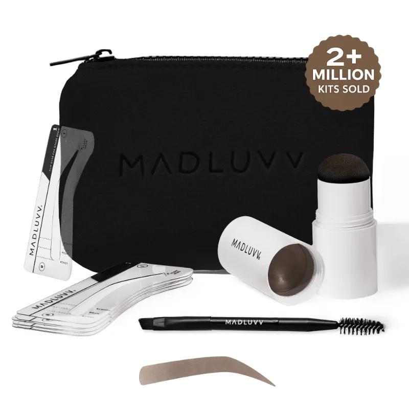 Madluvv brow stamp kit for quick and symmetrical brow shaping