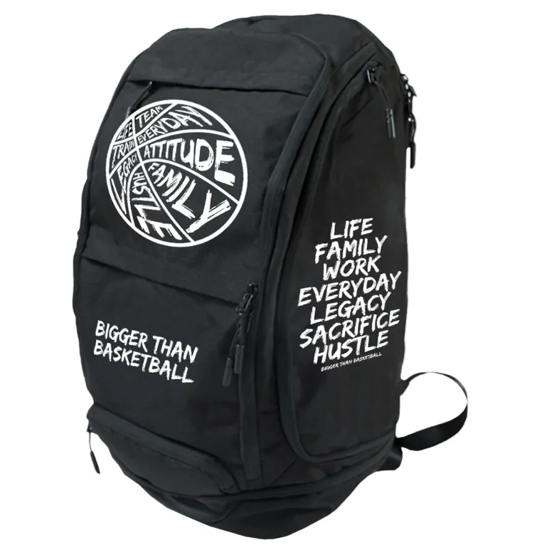 Basketball backpack with ball compartment and gear storage