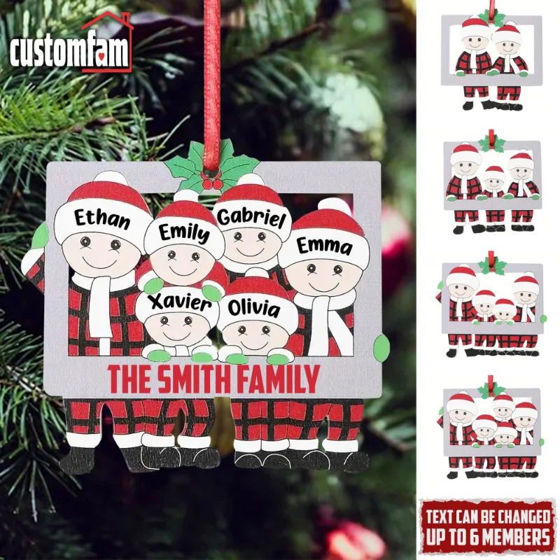 CustomFam family ornament for holiday tree