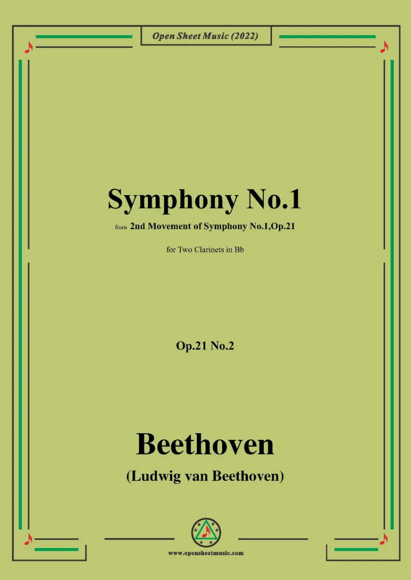 Open Sheet Music beethoven symphony 1 orchestral score