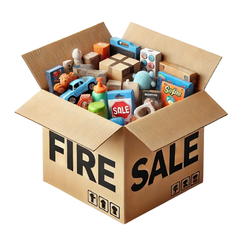 Fire Sale Boxes box of lost mail
