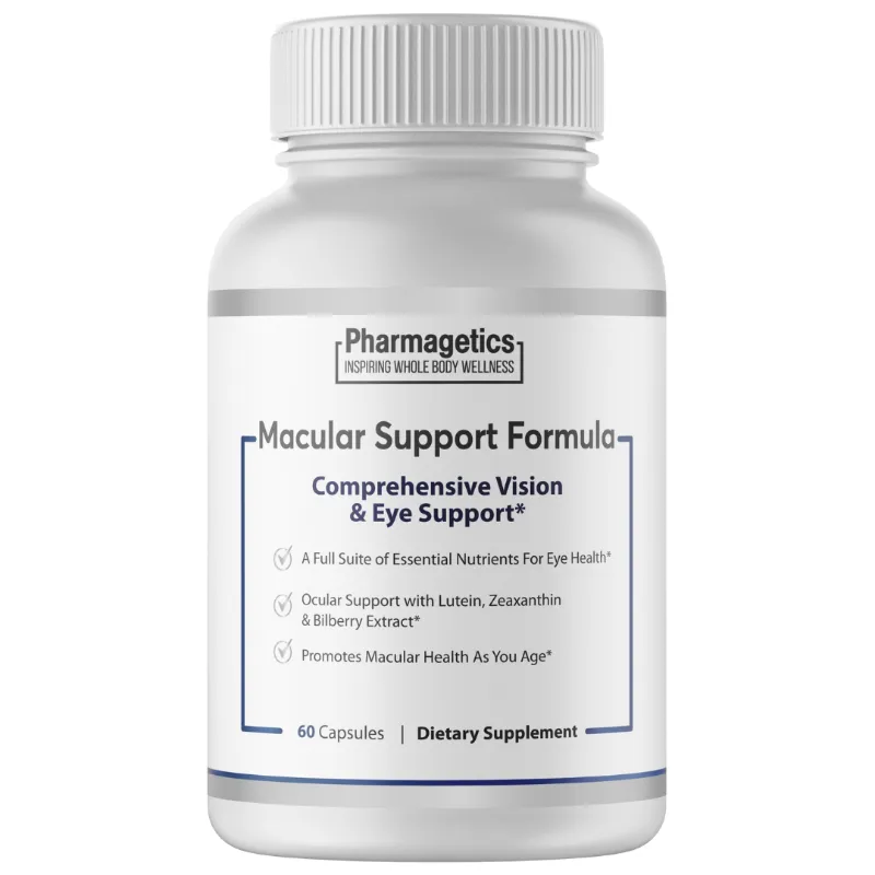 Pharmagetics pure encapsulations macular support formula 60 capsules eye health supplement