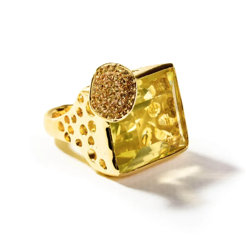 GERMAN KABIRSKI yellow gemstones jewelry collection