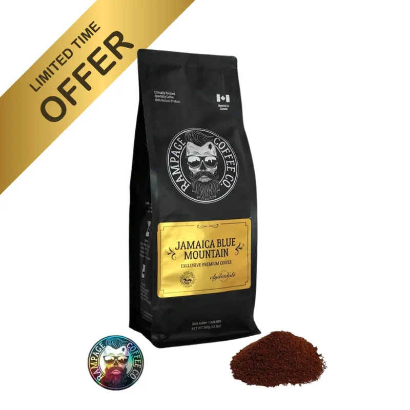 Rampage Coffee Co magnum jamaican blue mountain coffee