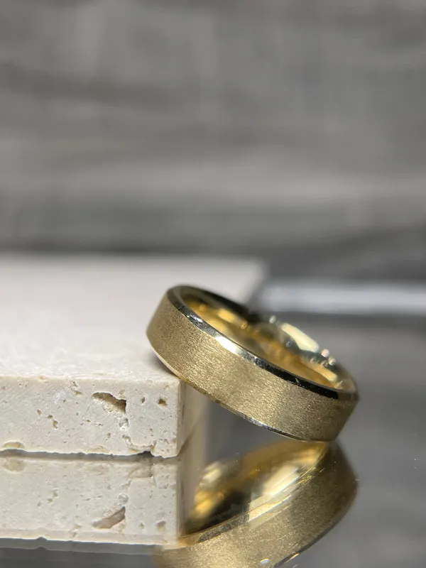 North and South Jewelry mens gold wedding bands