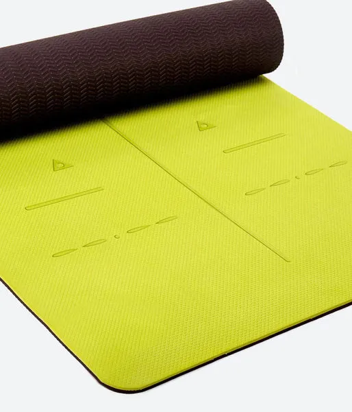 Heathyoga GoFit AlignMat yoga mat with alignment guides for proper positioning