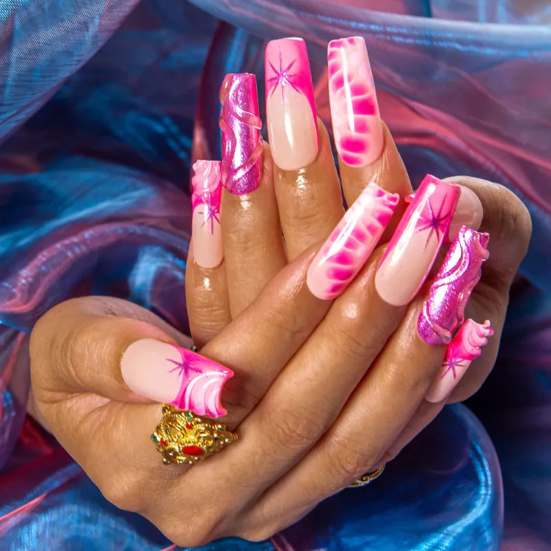 Lovful pinklicious press on nails