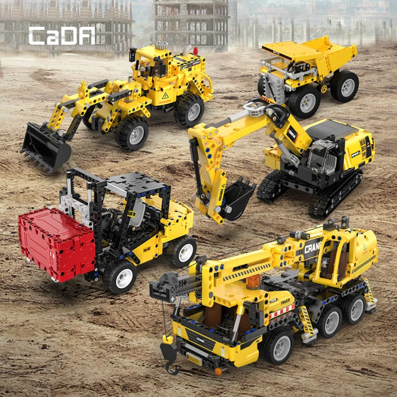 CaDA Bricks construction truck building set