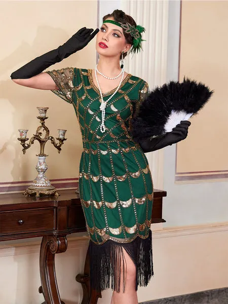 Jolly Vintage flapper dress 1920s flapper dress