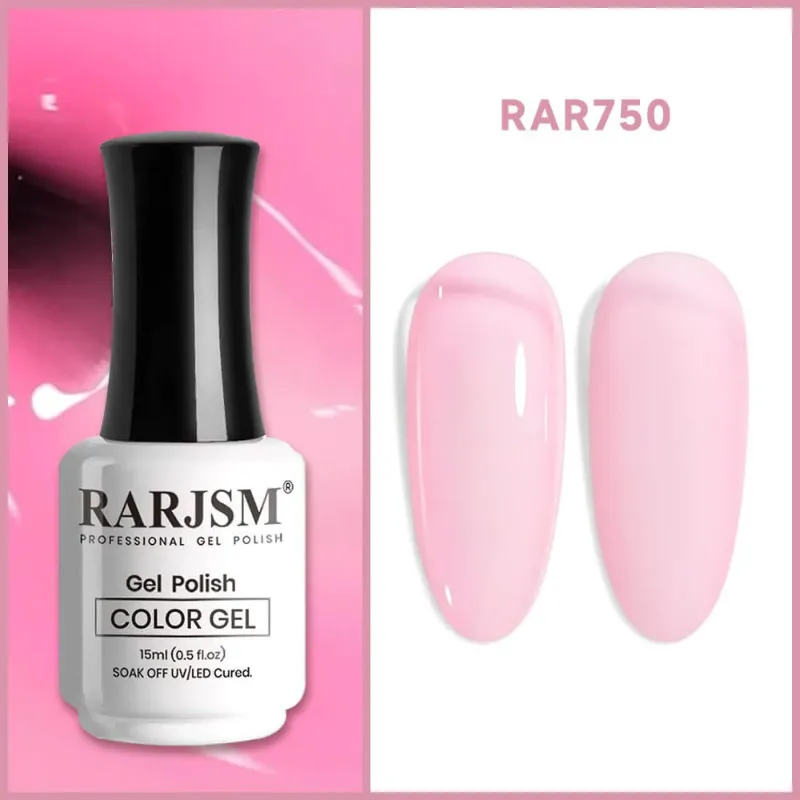 Rarjsm clear pink nail polish