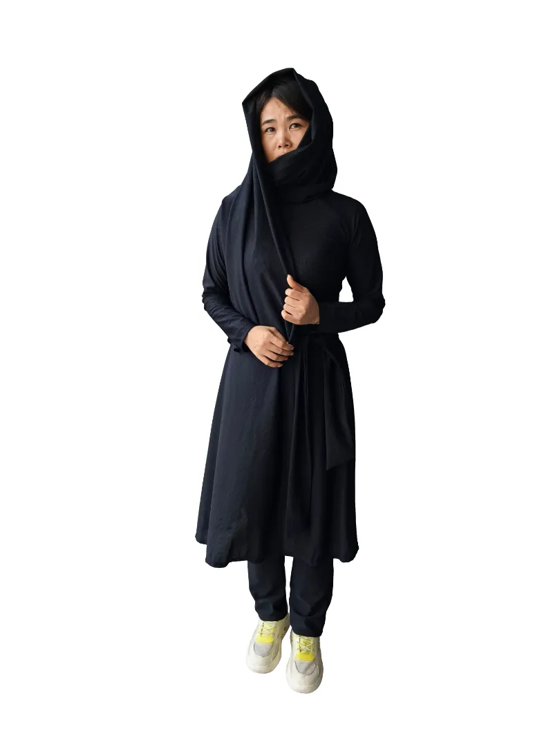 Qikini hijab beachwear set for modest beach wear